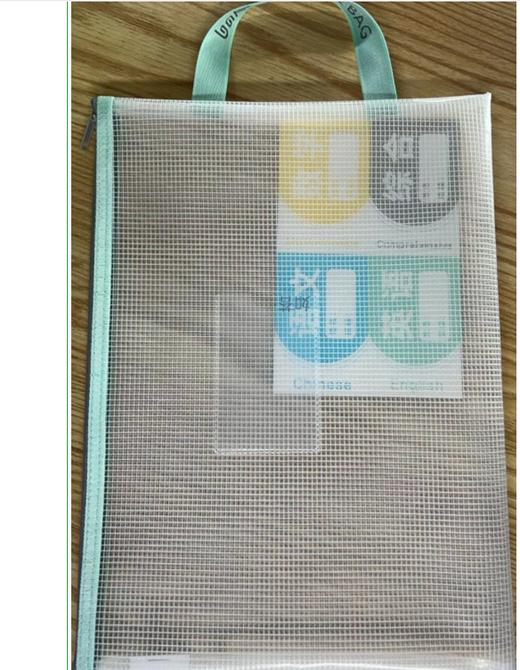 博酷A4马卡龙系列网格EVA单层手提学科袋 商品图4