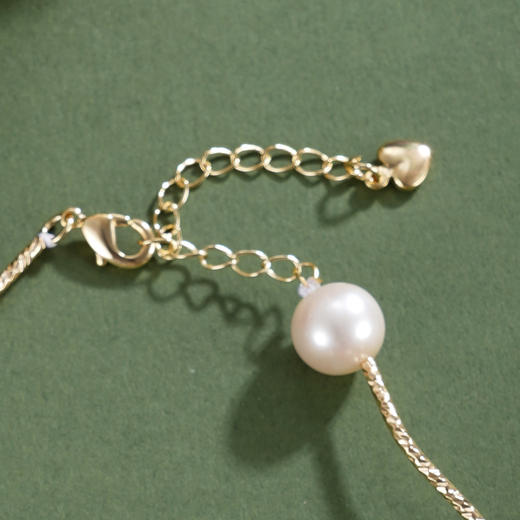 子佩集【温澜浮光】珍珠惜王妃手链【ZSL136】9mm珠镀金S弯曲管2601 商品图2