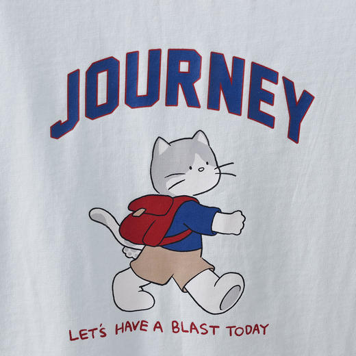 马克珍妮快乐猫咪男童A类纯棉连体衣2026年夏装新款560922 商品图3