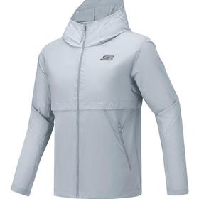 Skechers斯凯奇 男梭织连帽外套防晒服 P225M004-03KR