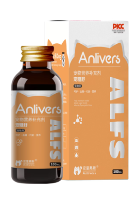 安里弗斯 宠糖舒100ml/瓶/盒，效期：2027年11月14日，鲁饲预 （2021）15297，维生素协同调控，酶促代谢平衡血糖,糖尿病前期干预、血糖波动调节