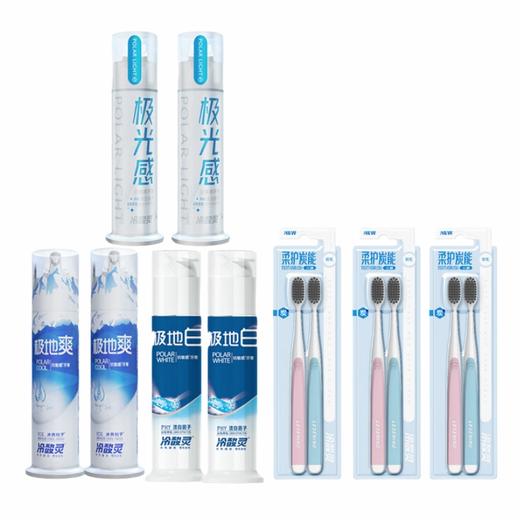 冷酸灵 家庭口腔护理套装(牙膏6支780g+牙刷6支) LSR-TR06S 商品图0