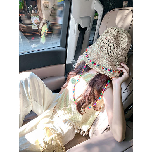 <曾小咸推荐>现货秒杀！微信超特价！黄色镂空流苏背心 日常119.99 立减70 秒杀49.99！ 商品图3