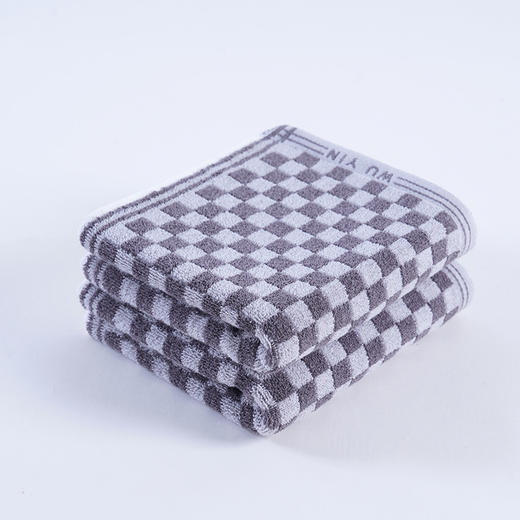 無印良品 旗牌格纯棉毛巾双条装 MJ-zu0669 商品图4