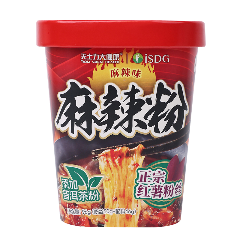 天士力大健康丨iSDG酸辣粉麻辣粉 免煮方便食品 6桶