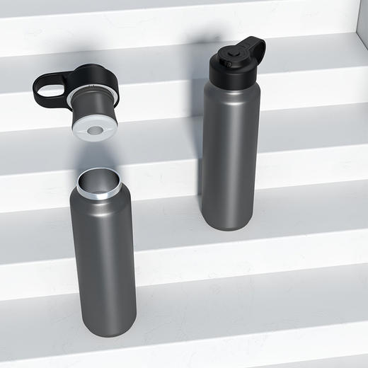 非物 无双-无螺纹保温保冷杯金属灰460ml FW-870G 商品图2