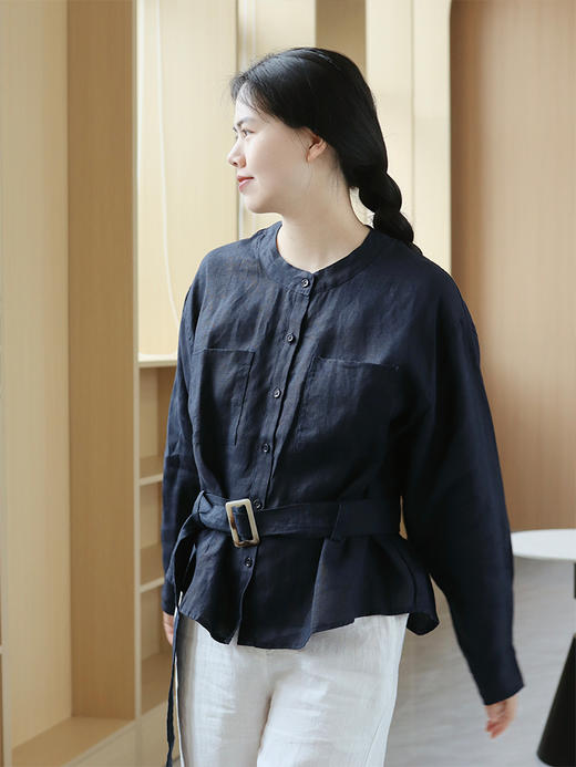 【部分颜色尺码预售25天】【明星同款汉麻衬衫+喇叭裤】显瘦神裤 穿出气质~ 商品图9