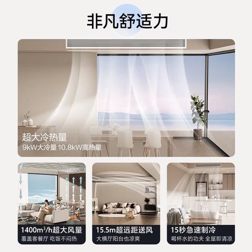 海尔中央空调4匹一拖一风管机新一级能效全直流变频AI温湿精控50平大客厅专用云舒非凡 云舒 4匹 非凡【50平大客厅首选+巨省电】 商品图1