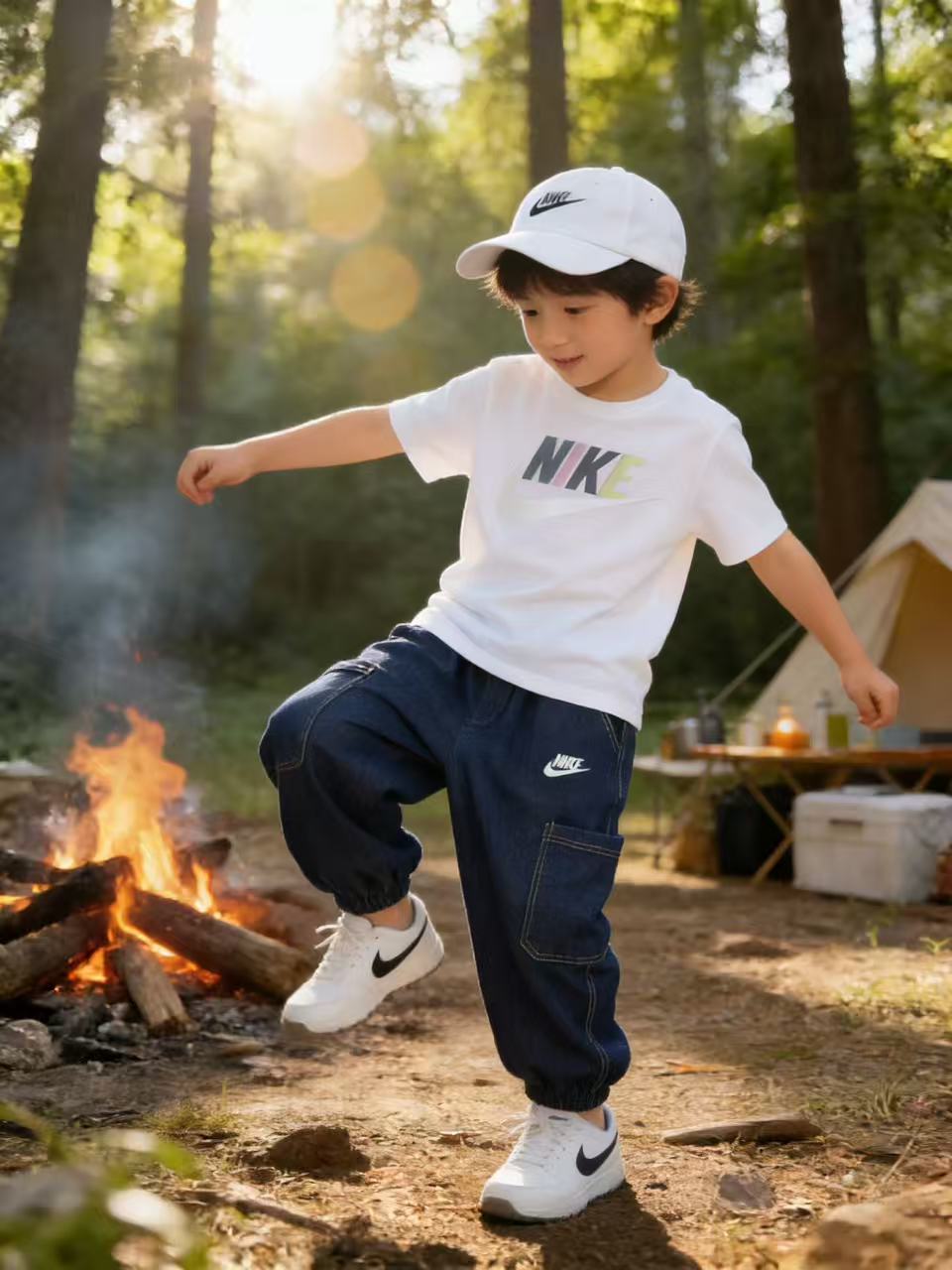 【rltz1】男女童天丝牛仔束脚长裤 ！！