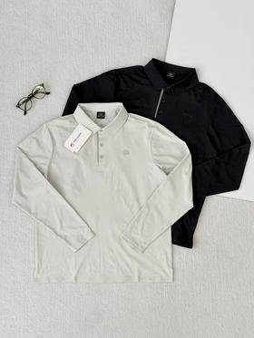 26新品春款！kl男士压胶POLO衫户外通勤polo衫速干抑菌长袖   可龙三扣长袖！！