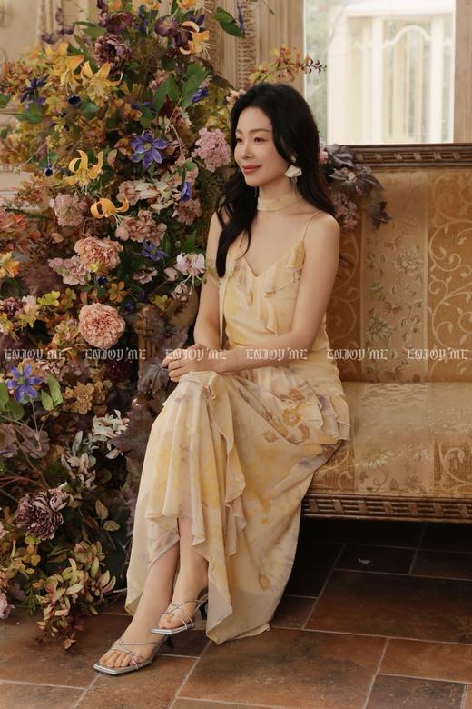 【门店同款】ENJOY夏季繁花照影荷叶边长裙 170497806 商品图10