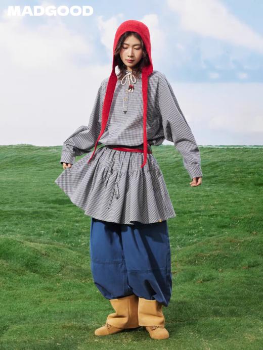 马得工地/MDGDLYQ211750/领口串珠装饰衬衫连衣裙 商品图2