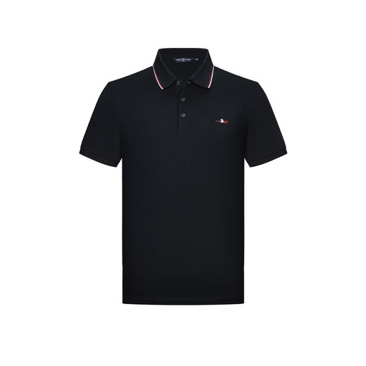 【莱赛尔】德鲨白色短袖POLO衫男青年2026夏新款撞色领翻领T恤衫 商品图4