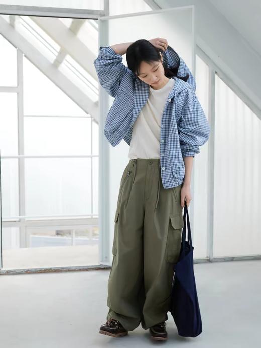 步履不停/6A23181C/色织格连帽短外套 商品图2