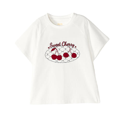 笛莎Deesha 2026年夏季新款中童女童图案T恤T恤 商品图4