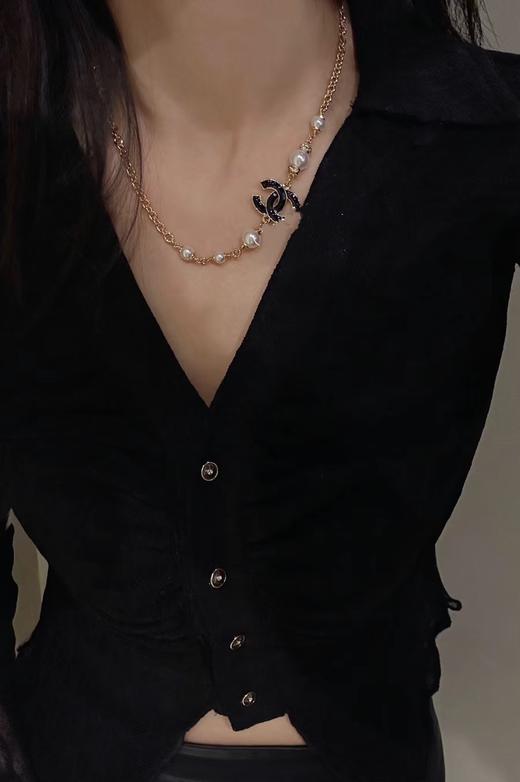 香奈儿 珐琅双c珍珠项链 （XTY） 商品图0