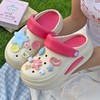 踩屎感多巴胺洞洞鞋女士夏季外穿新款室内家居厚底增高包头凉36-41★娃娃优选 商品缩略图1