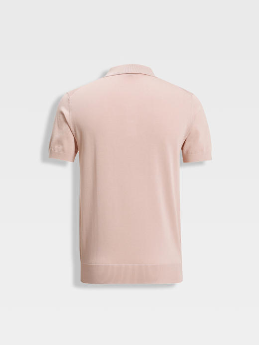 callisto薄雾粉橙丝绵混纺T恤 商品图1