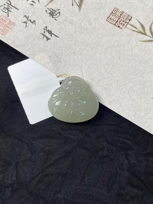 【快抱】【于田产和田玉于田料青白玉抱抱佛】出证书，发货1~5天，48小时鉴赏期 商品图2