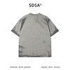 SDSA男装2026新款高贵轻奢韩系扎染简约缝线圆领短袖T恤百搭上衣 商品缩略图1