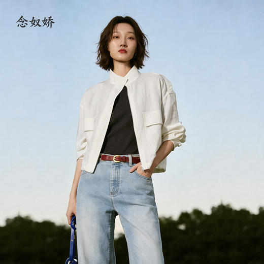 【商场同款】CNJ6312 “ 调温外套 ”  莱赛尔遇见亚麻 是春夏清爽的心动信号 商品图3