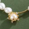 子佩集【岁华共守】珍珠惜王妃手链【ZZSL015】7.2*8.2mm珠镀金吊球2601 商品缩略图1