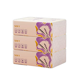 蓝漂 幽兰系列抽纸318张3包一提装 6922454360148-1