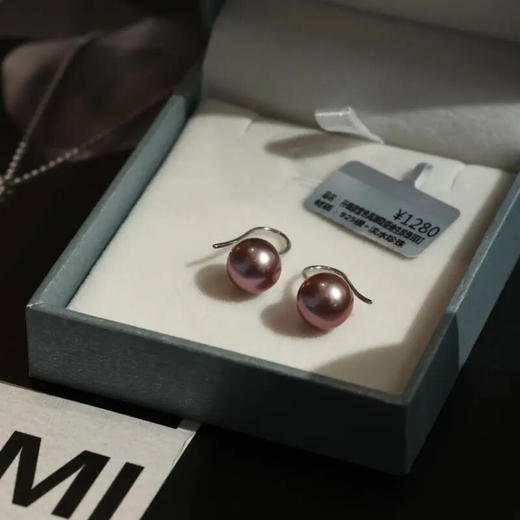 佐奈美(SANAMI)紫色珍珠耳钉/项链合集｜莹润珠光，就像清晨的露珠，清新而淡雅 商品图7