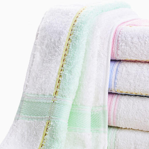 414萃众 彩条缎档毛巾3条特惠装 颜色随机 1211XXXXU 商品图2