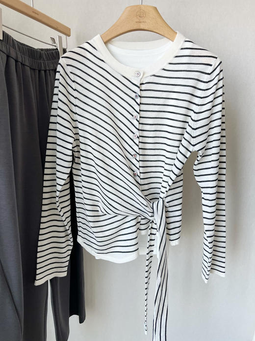 【防晒凉感】噢蜜ooomeooo多功能条纹开衫 商品图14