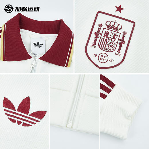 SFS正品 Adidas阿迪达斯2026世界杯西班牙队客场复古足球休闲文化夹克外套JZ2249 商品图2