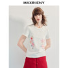 【商场同款】MAXRIENY精致日常感印花短袖t恤25夏款修身上衣女(货号:MC86TS252) 商品缩略图2