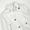 ROMI STUDIO“优雅老钱”100%匹马棉双排扣收腰白风衣RWDSWG2338 商品缩略图2