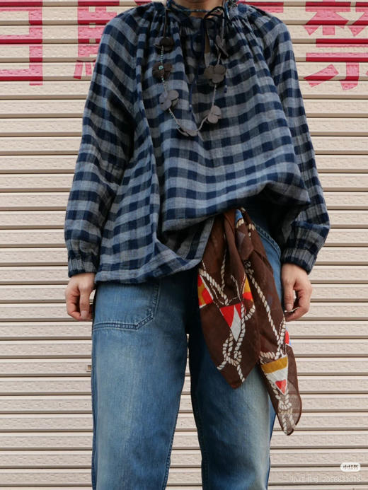 【秒杀价已调 直接拍】45R 定织定染 松软二重织 久洗不变形 格纹小衫 商品图5