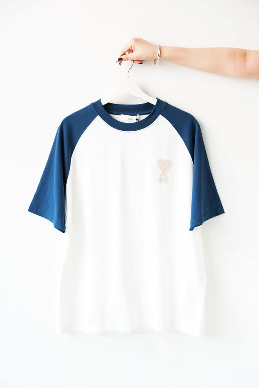 Oversize手编刺绣tee，牛油果配色。宽松风格纯棉基础t恤E032668 商品图10