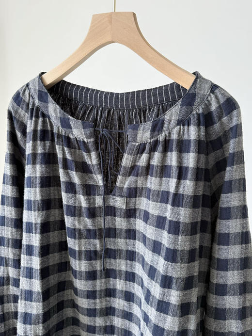 【秒杀价已调 直接拍】45R 定织定染 松软二重织 久洗不变形 格纹小衫 商品图12