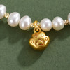子佩集【小萌爪】珍珠惜王妃手链【ZZSL012】5.5-6mm珠镀金猫爪2601 商品缩略图2