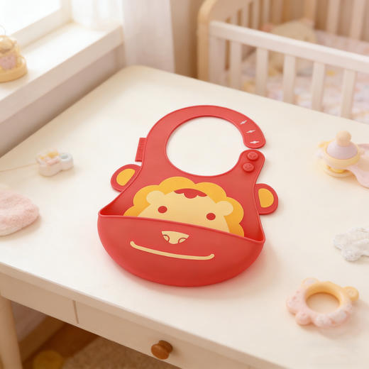 加拿大MARCUS婴儿硅胶围兜 防水防漏宝宝围嘴兜 商品图6