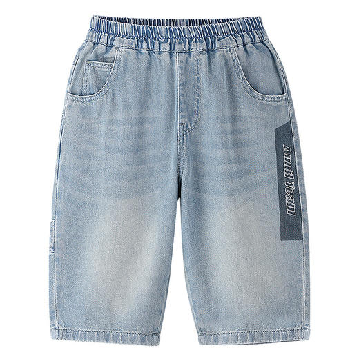 男童全腰牛仔中裤夏季新款安奈儿童装EB626742 商品图5