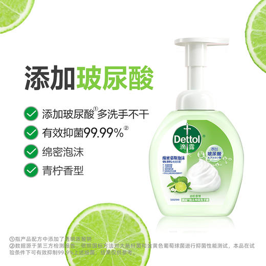 滴露 泡沫洗手液西柚+青柠250ml*4 6974352530857 商品图3