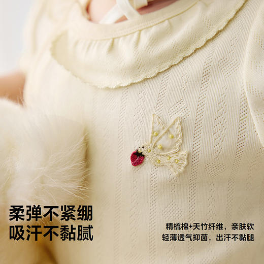 迷你巴拉巴拉婴儿连体衣柔软亲肤竹棉抑菌透气居家爬服2026新品夏 商品图2