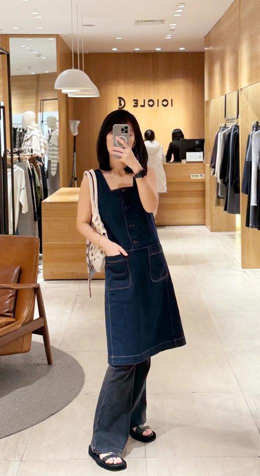 【高品质私服】【IC棉弹牛仔布中长连衣裙】赋予织物优越性能、上乘外观和舒适手感N1295-CC【无标出货 介意慎拍】 商品图3
