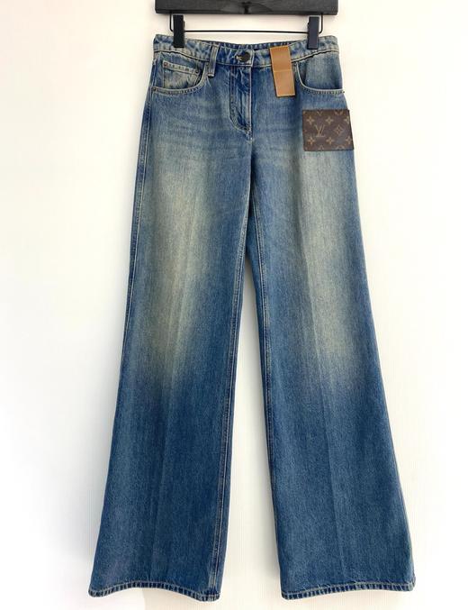 女款Monogram高腰牛仔裤长裤la 商品图0