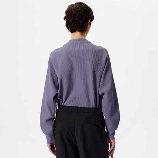 Goldwin WF L/S T-shirt 女装防紫外线轻量华夫格半高领长袖T恤 商品图1