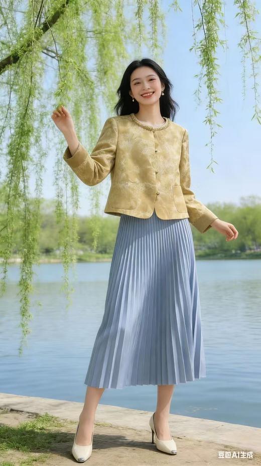 647073小香风款国风外套 商品图3