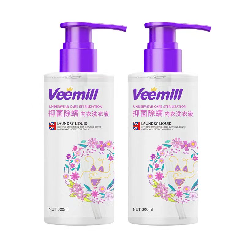 Veemill维妙 抑菌除螨祛黄祛血渍内衣内裤洗衣液300ml*2瓶 01Veemill001Z