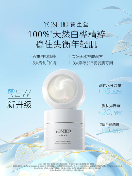 养生堂白桦新肌修护保湿霜 商品图1