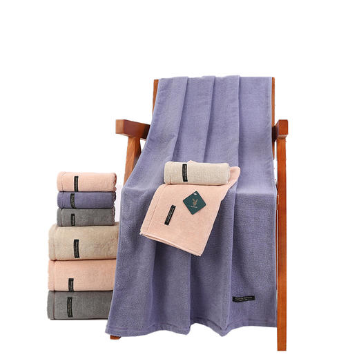 PLAYBOY花花公子 初心组合套件浴巾毛巾双条（礼盒装）136*70CM HM797 商品图0