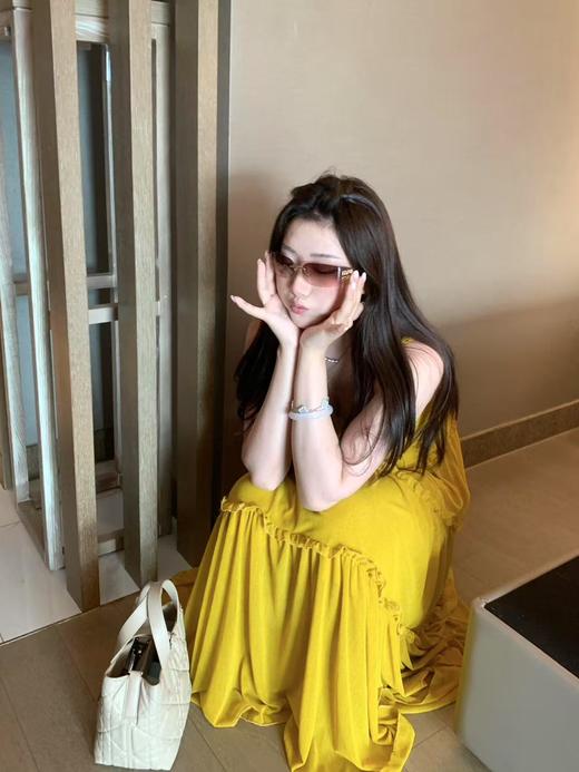 缪缪 江疏影 张元英同款无框太阳眼镜 窄版A51 商品图6