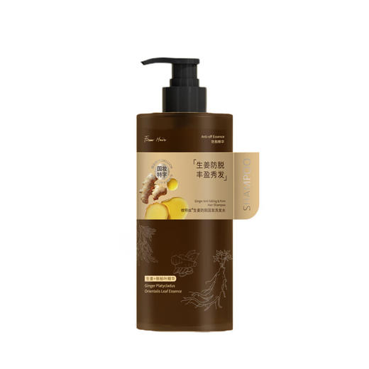 维特丝 生姜防脱固发洗发水800ml（直圆棕瓶） VXL9043 商品图0